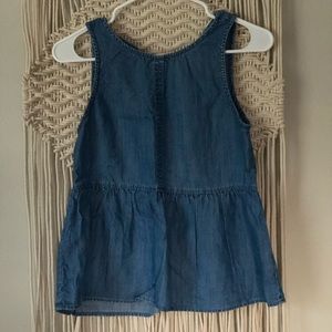 Cloth and Stone chambray peplum tank